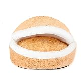 Sunworld　ペット用ベッド　どら焼き　犬　猫　ペット　ハウス　ネコ　ねこ 　ふわふわ　通気性良い　 暖かい休憩所　クッション　室内用 (Ｍ)