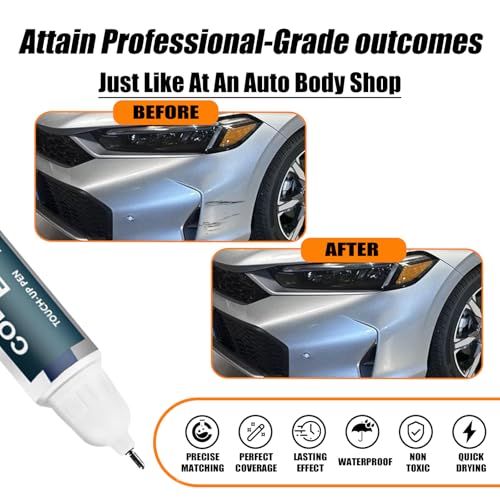 Image of Car Touch Up Paint(NH-932M Solar Silver Metallic) for Honda OEM Color Match