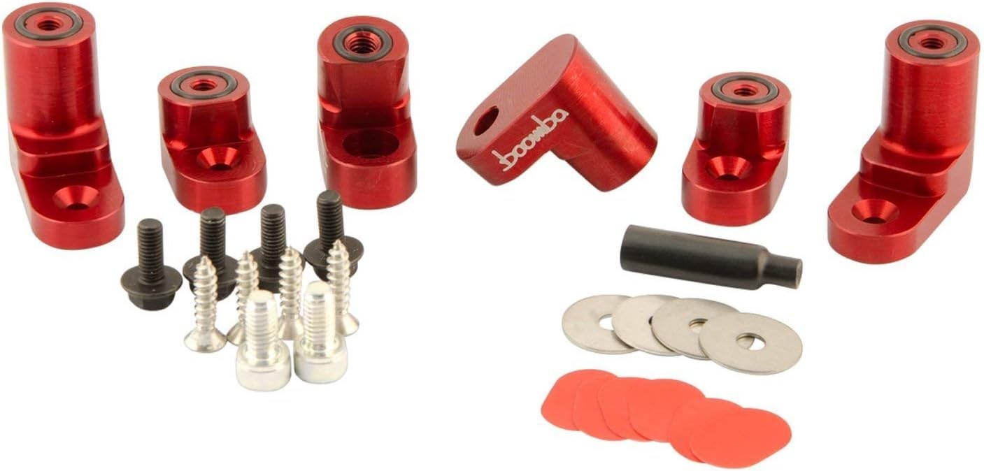 Wing Riser Kit Compatible with Ford Fiesta ST (Red)