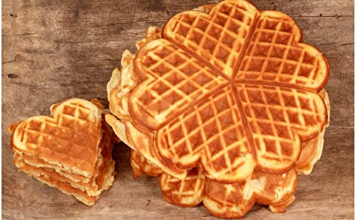 Waffeleisen | 1000 Watt | Waffelautomat für Herzwaffeln | Wafflemaker | Paninigrill | Waffeltoaster | Waffle Maker… – Bild 6