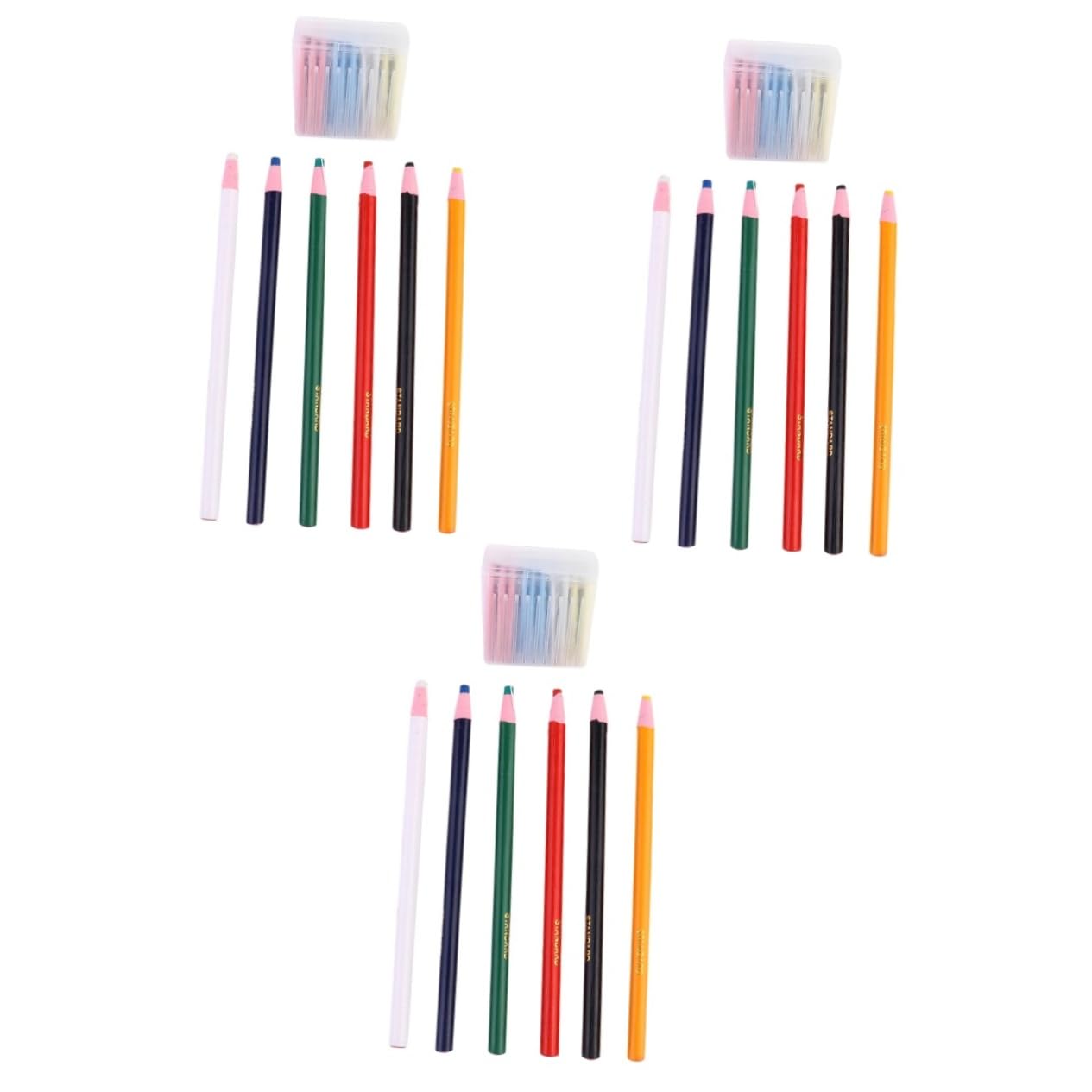 3 Juegos marca de costura tiza herramientas de de costura tiza de sastre profesional marcadores de tizas de colores DIY ropa lápiz pizarra colocar rotulador