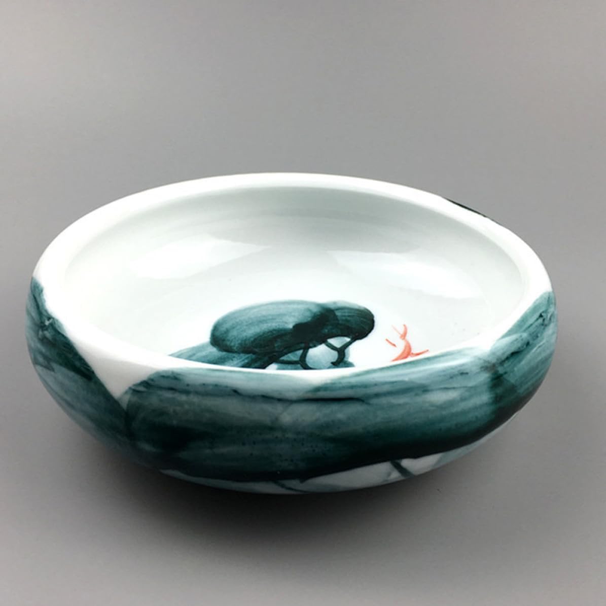 Ceramic Ink Dish Pen Rest for Calligraphy Brush Mixing