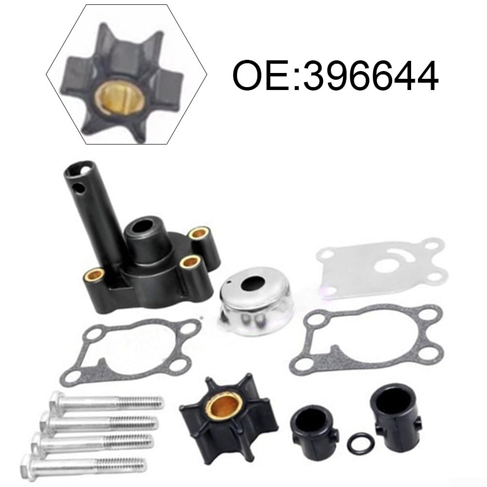 Set di ruote per motore fuoribordo in plastica e metallo, 2-8 CV | OE 396644, adatto per Johnson per evinrude, previene il surriscaldamento, parti complete, raffreddamento efficiente