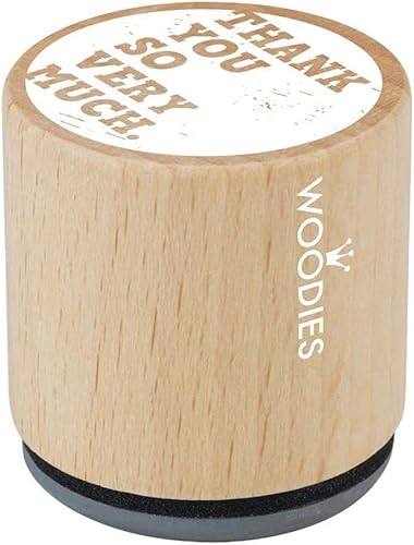 Cosco WOODIES Thank You Themed Stamp Thank You So Very Much 1-316 Impression