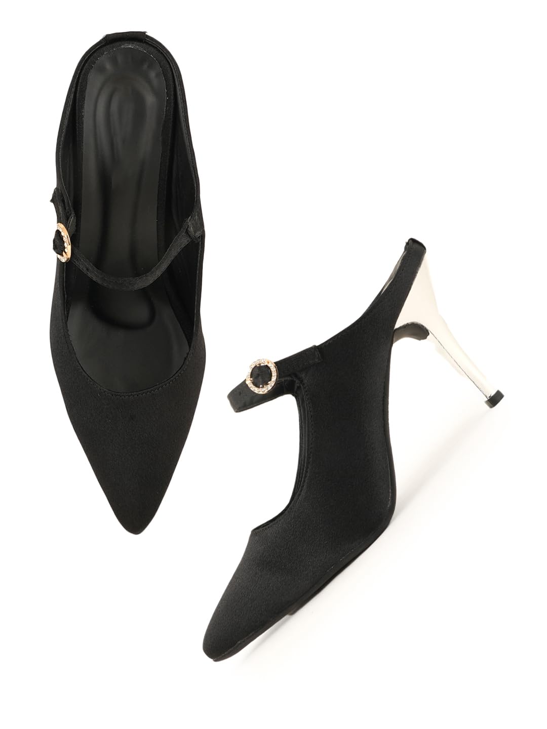 Black Women Party Western - Embellished Heels-image-10