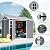 Shaical 8x6 ft Outdoor Resin Storage Shed with Floor and 2 Windows, Waterproof Lockable Door Outdoor Plastic Storage Sheds for Garden Tools, Patio Furniture, Bike Accessories, Lawn Mower