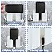 HAIJSEVR 3 Pcs Wall Mount Phone Holder, Universal Media Organizer Storage Box with Remote Control Holder, Charging Cable Hooks, Self-Adhesive ABS Plastic Modern Style