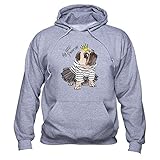 Photo Gallery pug dog my little princess unisex felpa con cappuccio grigio s Photo Gallery pug dog my little princess unisex felpa con cappuccio grigio s