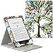 Produktbild MoKo Hülle Kompatibel mit Kindle Paperwhite 11. Gen. 2021, Vertikal Flip Kunstleder Schutzhülle mit Auto Sleep/Wake 3 Winkel für Kindle Paperwhite 6,8", Signature Edition, Glück Baum