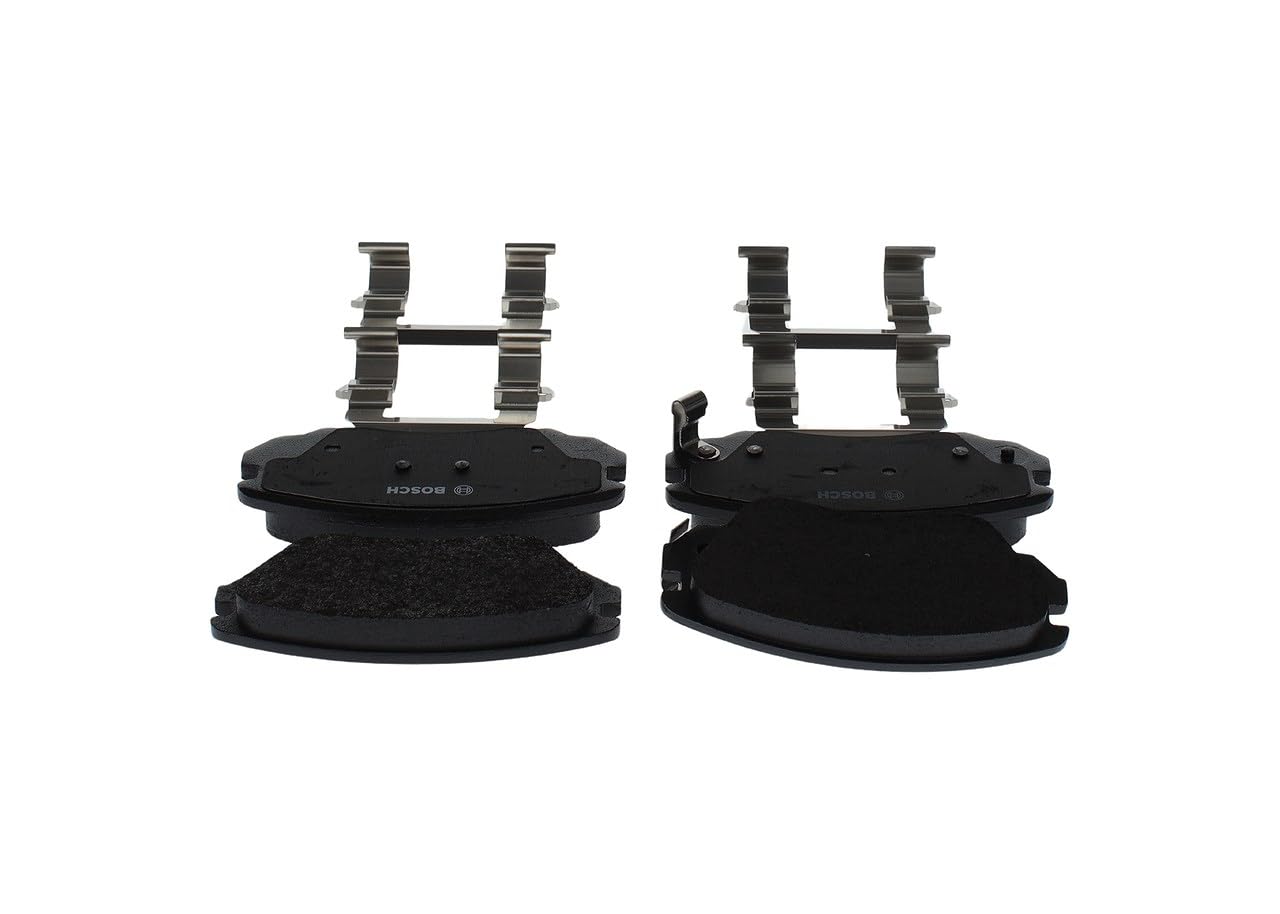 BOSCH Kit pastiglie freni Anteriore con segnalatore acustico usura con molla | Low-Metallic 0 986 494 632 Compatibilità con OPEL INSIGNIA INSIGNIA Station wagon INSIGNIA Tre volumi, CHEVROLET, SAAB