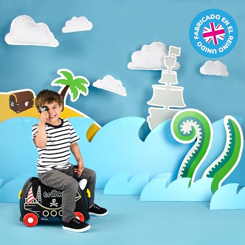 Miniatura 8 de Trunki Maleta Infantil Maleta Niño Equipaje Infantil Cabina Maleta Correpasillos Pedro El Pirata Negro