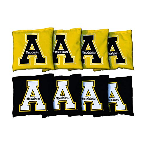 Victory Tailgate NCAA Collegiate Regulation Cornhole Game Bag Set (8 Bags Included, Corn-Filled) - Appalachian State Mountaineers Version 2