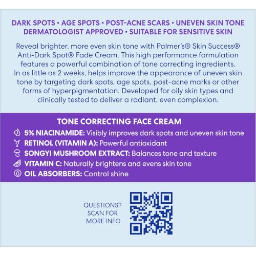 Palmer's Skin Success Anti Dark Spot Face Cream with Vitamin E (2.7 Oz) - image 3