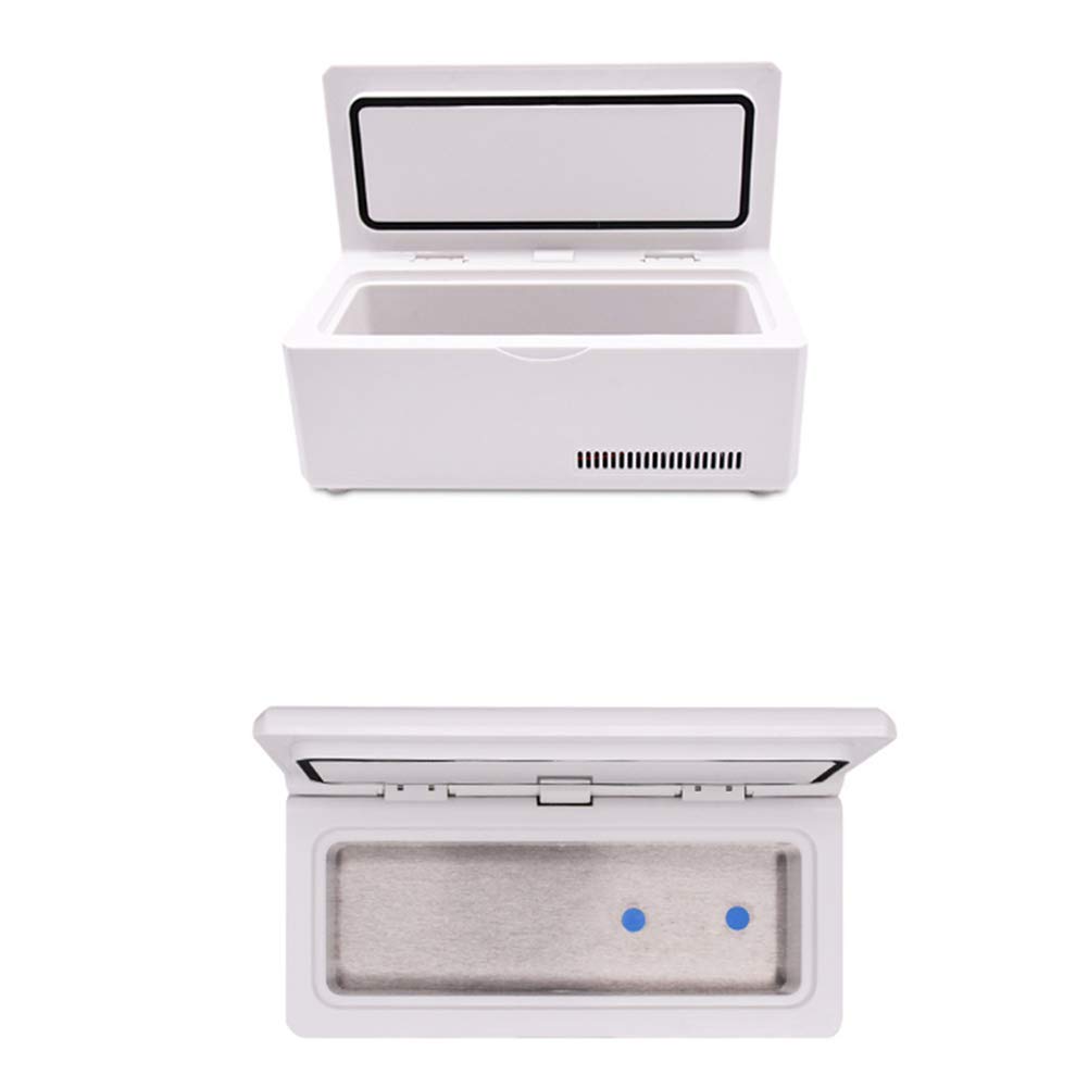 Mini Refrigerador De Insulina con BateríA, Caja De Enfriador PortáTil De Medicina De 2-8 ° C, Viaje, AutomóVil, InterferóN, Vacuna, Gotas Oculares Medicamentos Almacenamiento