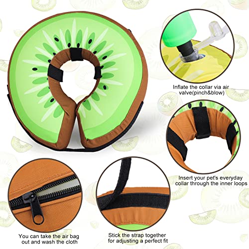 Dog Recovery Collars & Cones, Inflatable Dog Cone Collar, Dog Donut Collar, Adjustable Dog Cone Alternative After Surgery, Soft Dog Cones for Small Dog & Cats, Blow Up Pet E Collar, Soft, Cute Dog Recovery Collars & Cones, Inflatable Dog Cone Collar, Dog Donut Collar, Adjustable Dog Cone Alternative After Surgery, Soft Dog Cones for Small Dog & Cats, Blow Up Pet E Collar, Soft, Cute