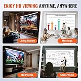 VEVOR Projektion Beamer Leinwand 254 cm HD 4K Outdoor Indoor Manuelle Projektor Screen Schnelles Klappbare Tragbare Filmleinwand 16: 9 für Heimkino, Camping und Freizeitveranstaltungen Schwarz - 6