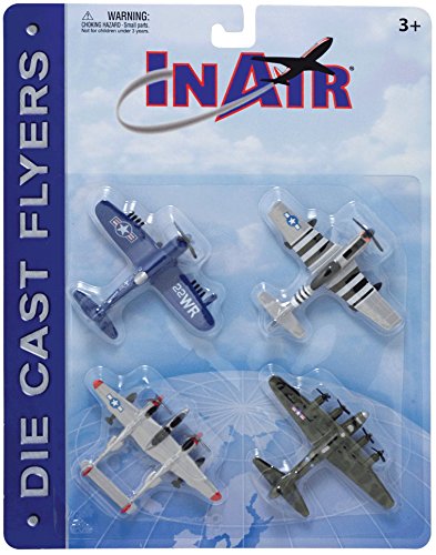 InAir Die Cast World War II Warbirds 4 Piece Set