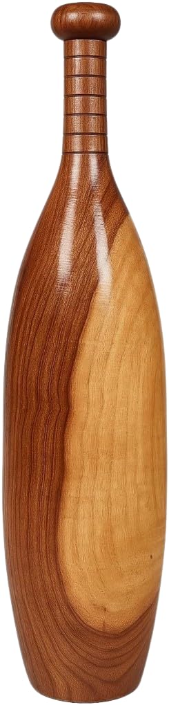 Traditional Wooden Oval Shaped Mugdar for Strength Training and Agility, Indian Exercise Club, Premium Teak Wood Construction (5, Kilograms)