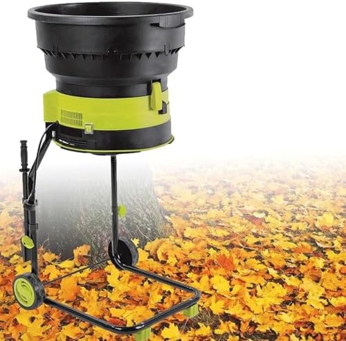Electric Leaf Mulcher Shredder - Portable Garden Shredder with Wheels ...