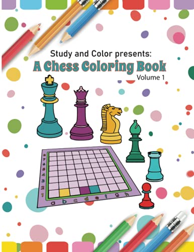 Study And Color: A Chess Coloring Book