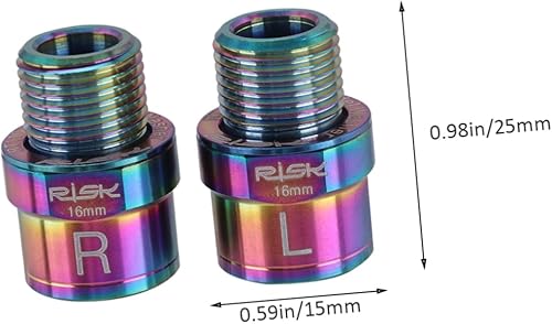 Miniatura 6 de Kisangel 1 Box 4 Pcs Pedal Extension Shaft Core Bike Accessories MTB Pedals Piezas para Bicicletas Exercise Bike Pedal Extenders Cycling Pedal