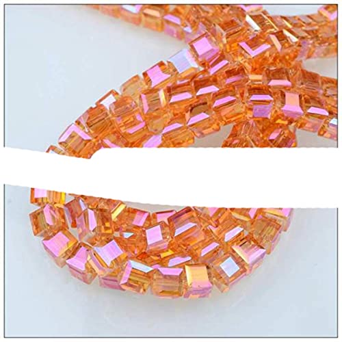 Würfelperlen 2/3/4/6/8/10/12/14mm Alle Größen Verfügbar Kristall Quadratische Glasperlen Für Schmuckherstellung-A4-001,4mm-95 PCS Cover