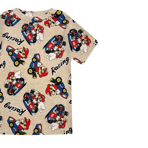 Super Mario Boys Pajama Set - 4 Piece Short Sleeve & Shorts Pajama Set - 100% Cotton Snug Fit Kids Pjs - Boys Summer Pajamas4