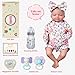 BABESIDE Lifelike Reborn Baby Dolls - Skylar, 17-Inch Realistic Newborn Baby Doll Real Life Baby Doll Girl with Gift Box for Cuddling, Role Playing and Collection