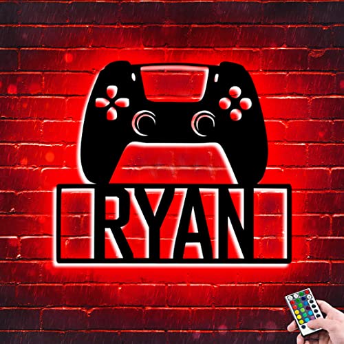 Personalized Gamer Metal Sign Wall Art Lamp LED Game Neon Sign Night Lights Custom Name Home Decor Gamer Sign for Teen Boys Game Room Decor Bedroom Wall Decoration Personalized Gamer Metal Sign Wall Art Lamp LED Game Neon Sign Night Lights Custom Name Home Decor Gamer Sign for Teen Boys Game Room Decor Bedroom Wall Decoration