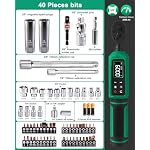 Uharbour 3/8" Digital Torque Wrench 0.66-44.29Ft.lbs/0.9-60Nm - Image 2