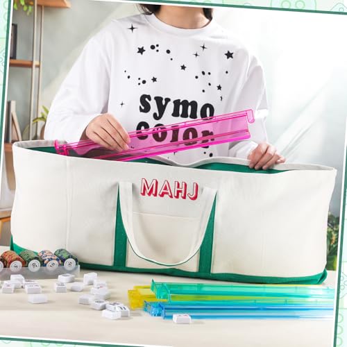 Bolsa para Mahjong Tamaño 31.5 x 12 x 4 pulgadas Lona Verde miniatura 5