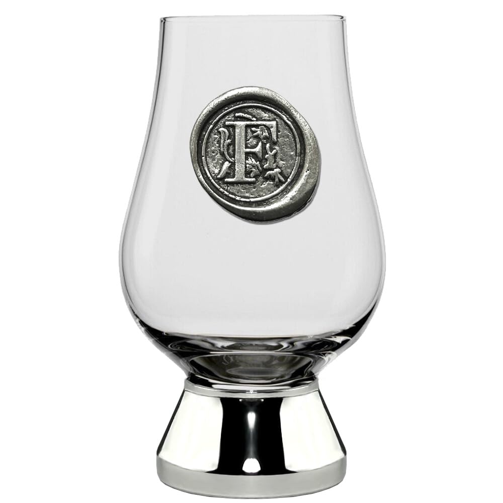 English Pewter Company Glencairn Personalised Whisky Glass with Monogram Initial, Unique Gifts for Men - Image 2