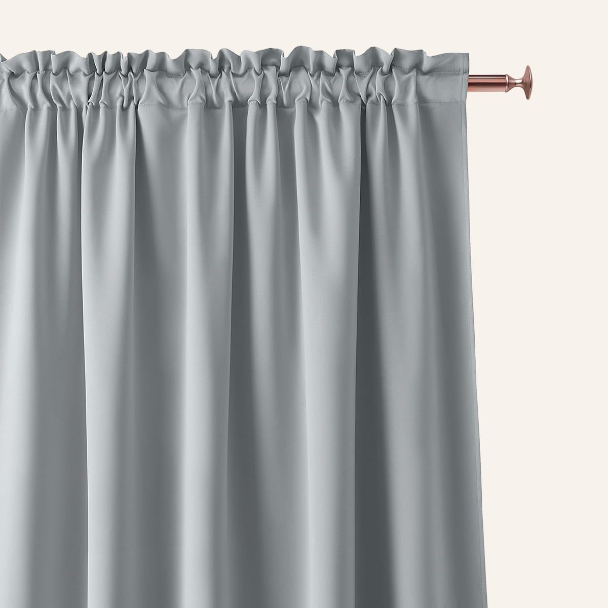 ROOM99 Aura Curtain with Ruffle Tape, 140 x 250 cm, Width x Height Sliding Curtains, Modern Curtain, Living Room, Bedroom