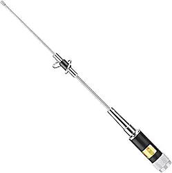 Antena de rádio móvel, haste retrátil amadora telescópica de banda dupla, antena de rádio portátil de alto ganho para sinalização de recepção