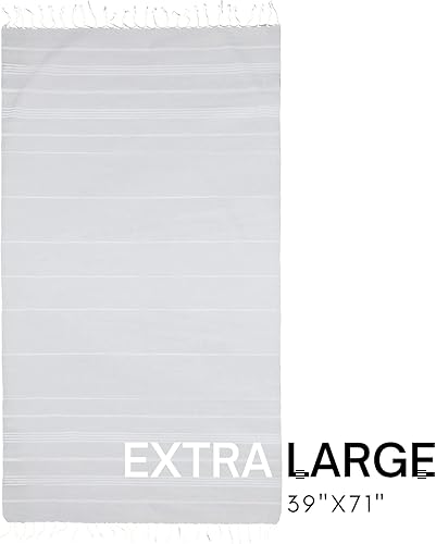 Miniatura 3 de BAY LAUREL Toalla de playa turca con bolsa de viaje, 39 x 71 pulgadas, secado rápido, libre de arena, ligera, grande, toalla de playa turca, toalla