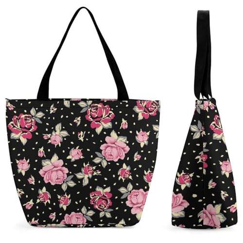 Sac à main pour femme grand format rouge et rose idéal sac de voyage