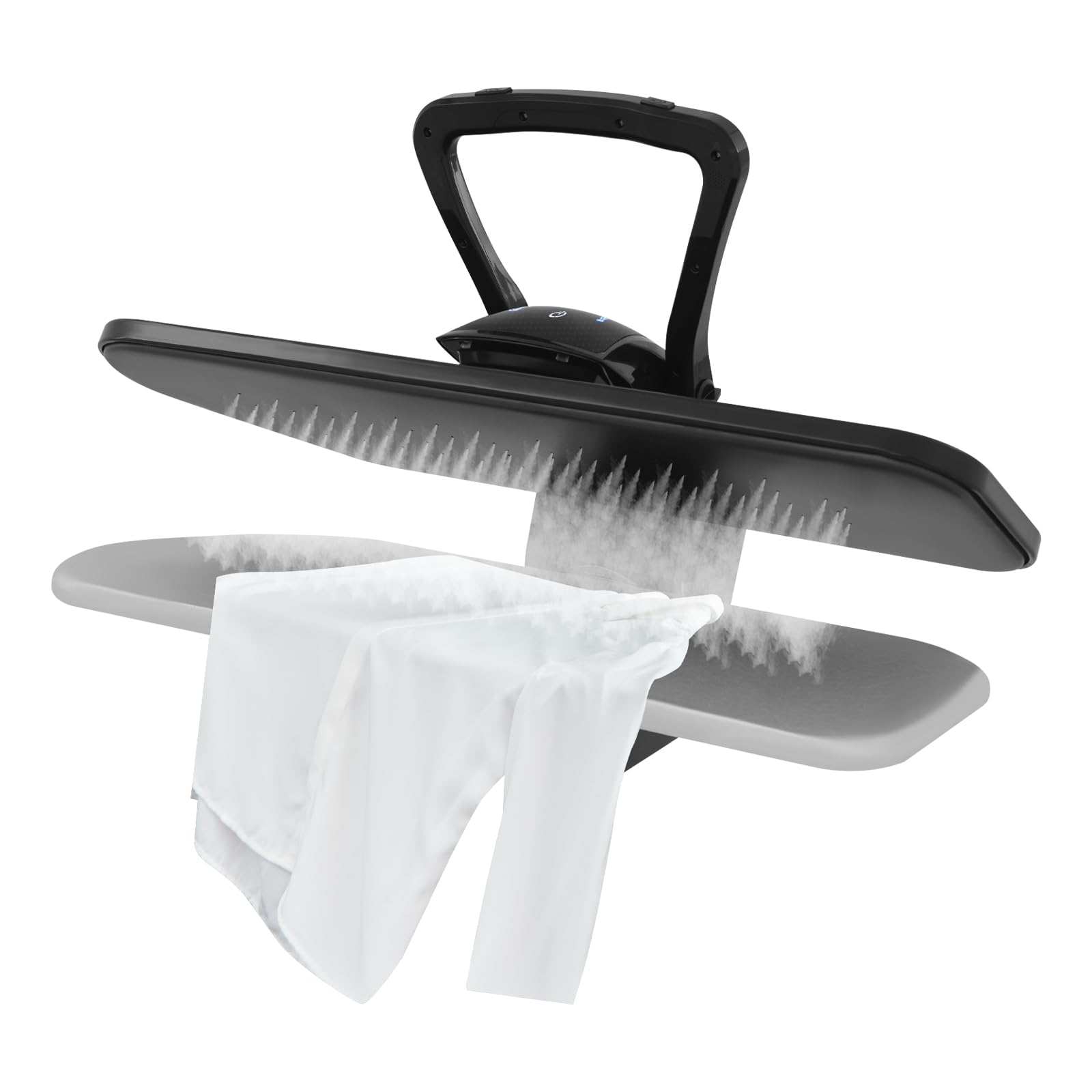 36" Large Steam Iron Press with LED Touch Screen, Professional Iron Press Machine Steam Press with 5 Fabric Settings & Steam Burst Function for Home Business (Black)