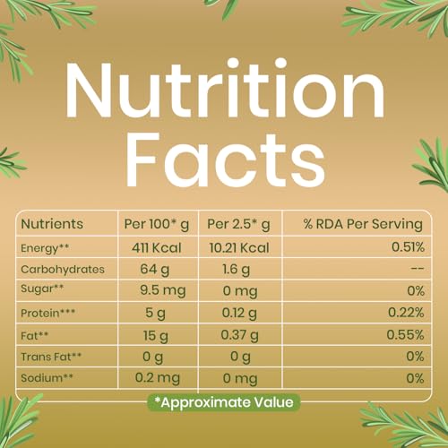 Image of NutroVally Rosemary Leaves 200g|For Seasoning & Helps In Hair Growth|100% Natural Rosemary dry Leaves|Food Grade Leaves |Organic rosemary leaves|Perfect for Salads, Chicken, Teas, Soup
