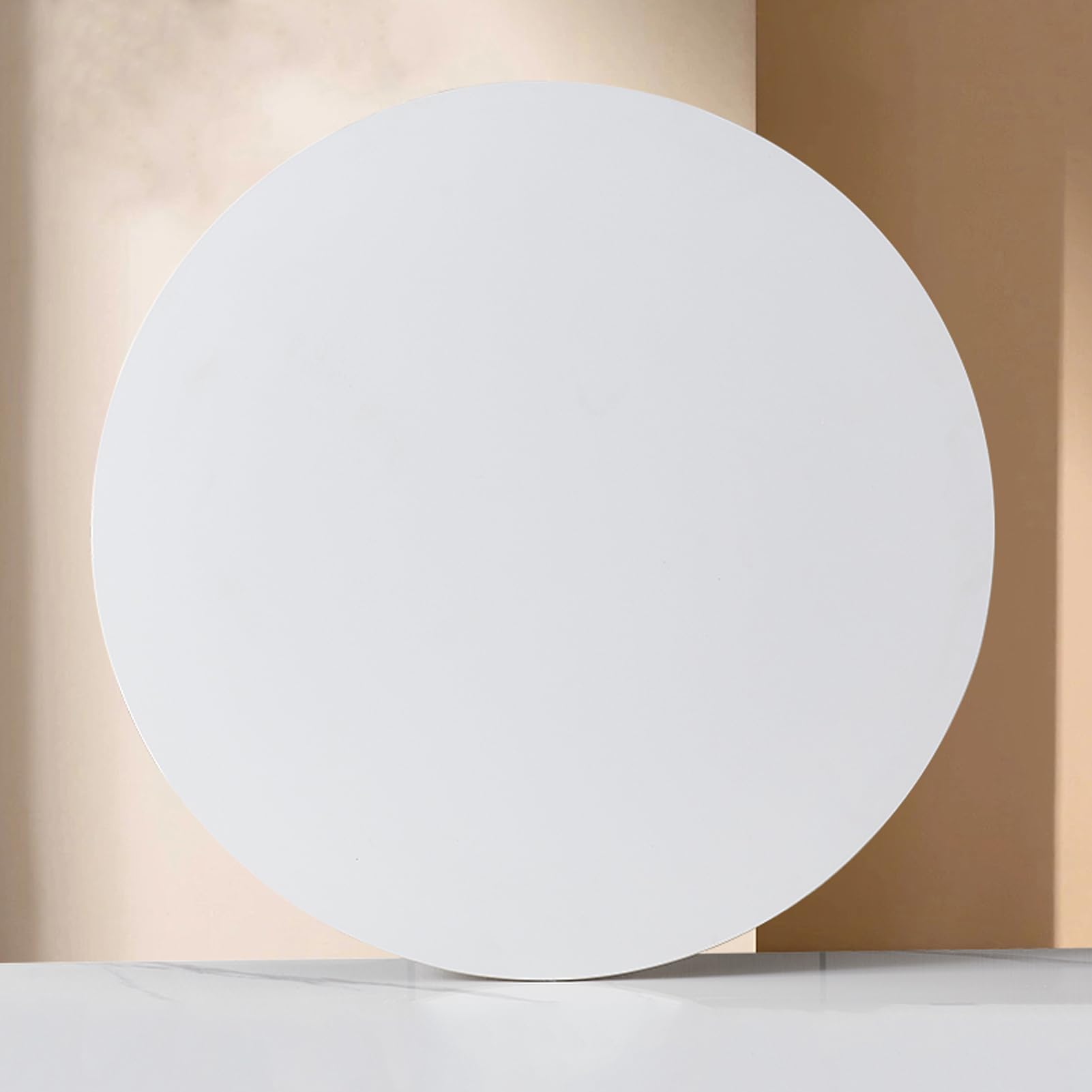 Bandeja de servir de mármol multicolor de 61 cm, giratoria silenciosa de 360°, centro de mesa antideslizante para mesa de comedor y entretenimiento al aire libre, perfecto para fiestas y reuniones