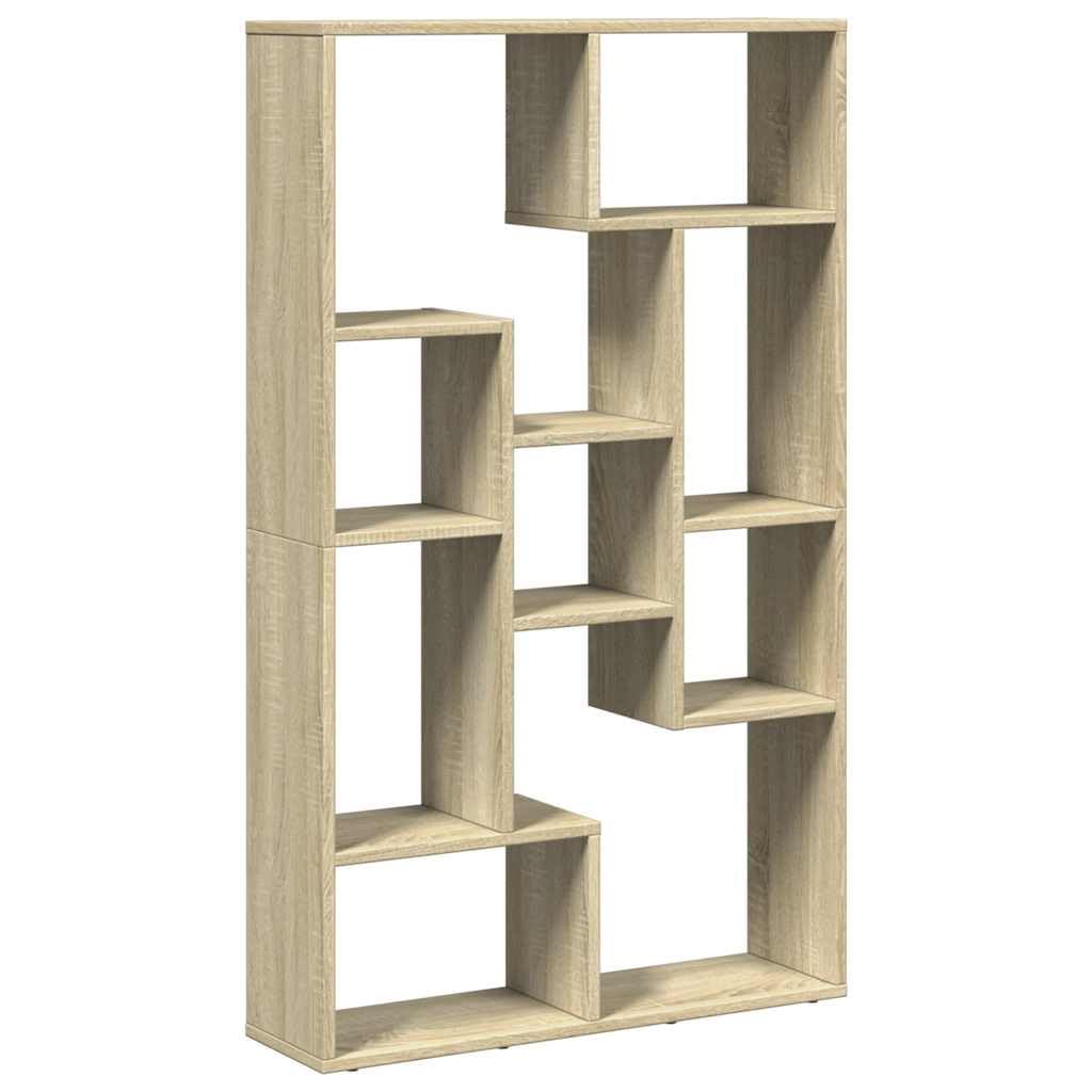 Générique Bibliotheque Bois Ingenierie 72x20x120,5 cm Chene Sonoma