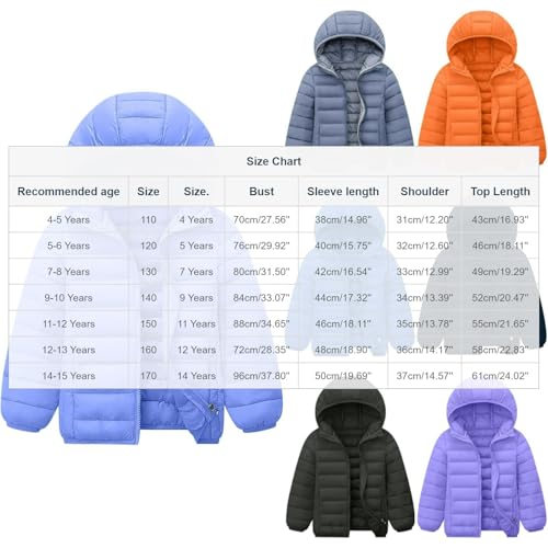 Piuwrlz Kids Hooded Puffer Jacket Lightweight Winter Coat for Boys Girls - image 5