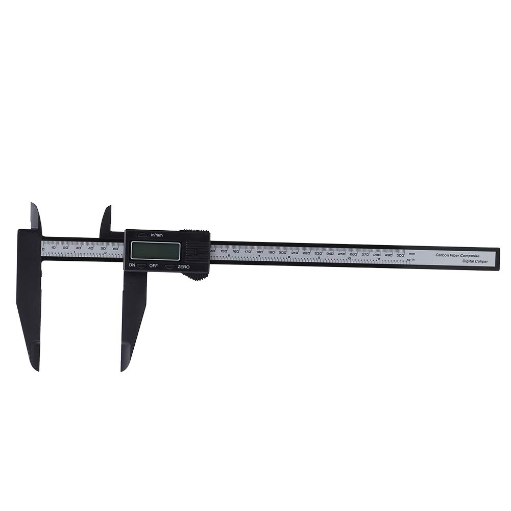 AMONIDA Einfache Bedienung Lineal, Bremssattel, für Schreinerfarmen Homes Building Industrial (300MM long-jaw carbon caliper)