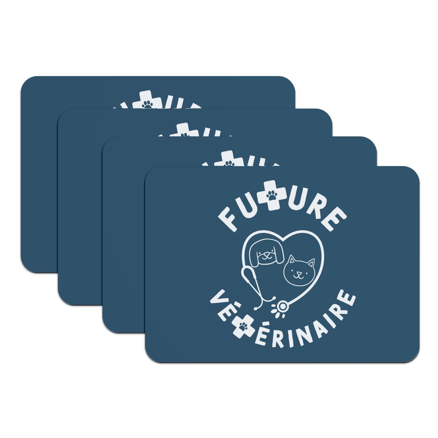 Sets de table bleu futur vétérinaire grand format cadeau animaux