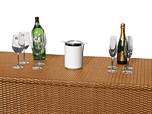 RS Trade® Exclusive 'Venezia' 950 L Polyrattan Garten Kissenbox wetterfest (wasserdicht) 146 x 83 x 80 cm, Auflagenbox… – Bild 6