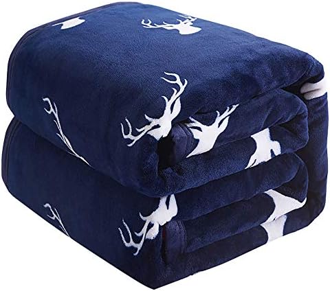 Yi Erman Fleece Blanket, Soft Microfiber Flannel Blanket, Fleece Throw Blanket for All Season,Twin Size(Deer)