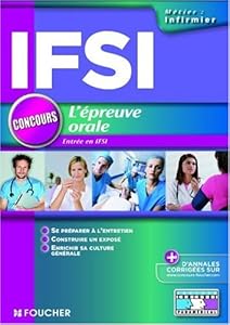 Book's Cover of Epreuve orale concours d'entrée en IFSI