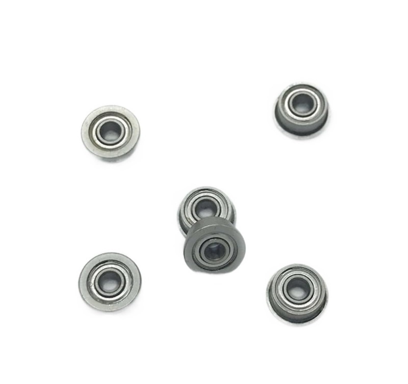 VSPPJYFG Bimetal Seal Shield Micro deep Groove Bearing 10pcs F693ZZ 3x8x4mm Flange Bearings Deep Groove Ball Bearing