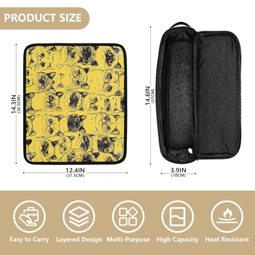 Organizador para herramientas de cabello 2 en 1 con tapete resistente al calor miniatura 4