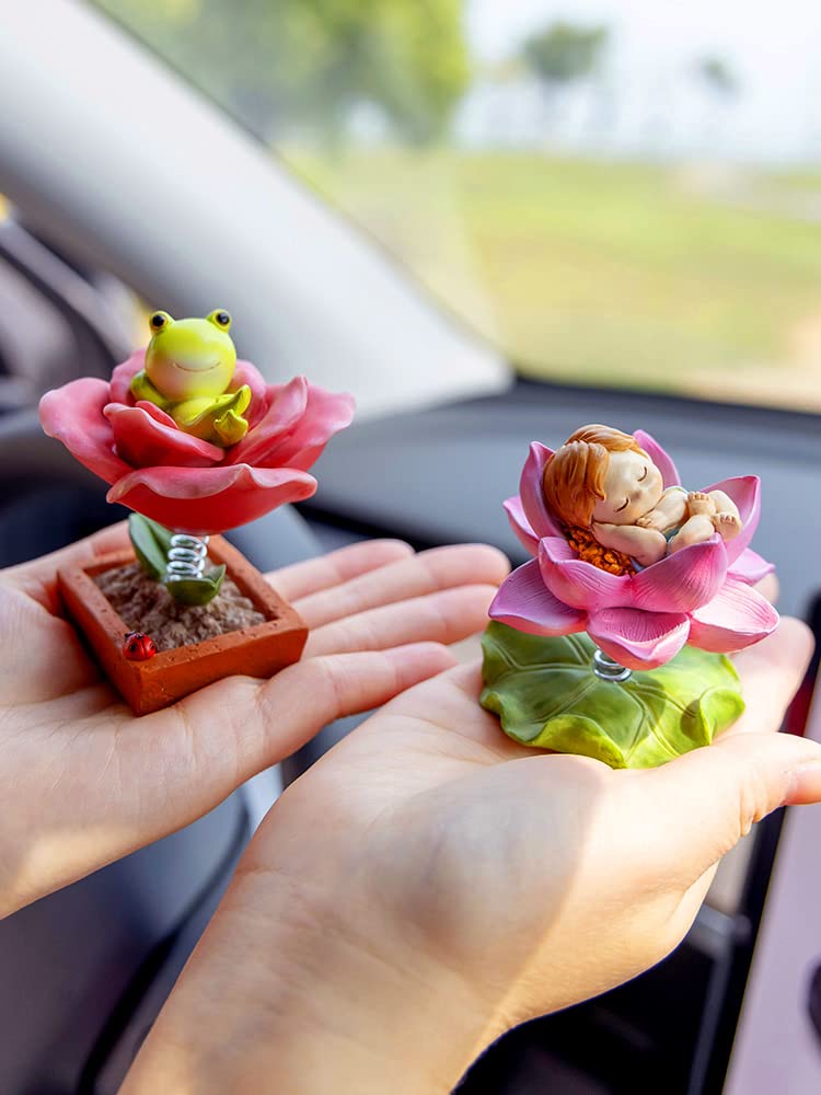 Gemmia Miniatur Fee Figur - Friedlicher Frosch Statue Für Deko