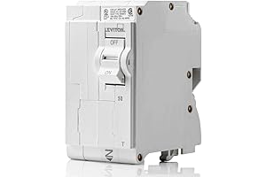 Leviton Breaker: LB250-T 50A 2-Pole Plug-On Standard Circuit Breaker